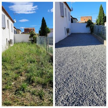 Prestation d'un terrassement et d'une création de jardin